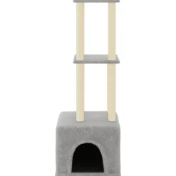 Maison Exclusive Arbres À Chat Et Jouets | - Arbre à chat avec griffoirs en sisal gris clair 133,5 cm