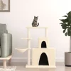 Maison Exclusive - Arbre à chat avec griffoirs en sisal crème 83 cm Hot