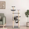 Maison Exclusive Arbres À Chat Et Jouets | - Arbre à chat avec griffoirs en sisal crème 97 cm