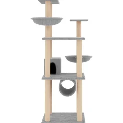 Maison Exclusive Arbres À Chat Et Jouets | - Arbre à chat avec griffoirs en sisal crème 97 cm