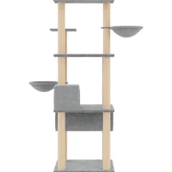 Maison Exclusive Arbres À Chat Et Jouets | - Arbre à chat avec griffoirs en sisal crème 97 cm