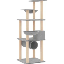 Maison Exclusive Arbres À Chat Et Jouets | - Arbre à chat avec griffoirs en sisal crème 97 cm