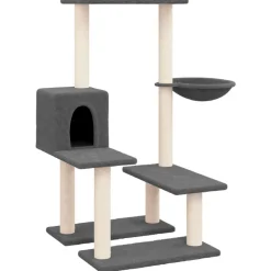 Maison Exclusive - Arbre à chat avec griffoirs en sisal gris foncé 94,5 cm Online