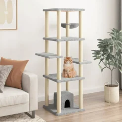 Maison Exclusive - Arbre à chat avec griffoirs en sisal gris clair 154 cm Online
