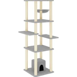 Maison Exclusive - Arbre à chat avec griffoirs en sisal gris clair 154 cm Online