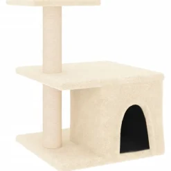 Maison Exclusive - Arbre à chat avec griffoirs en sisal crème 48 cm Hot