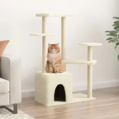 Maison Exclusive - Arbre à chat avec griffoirs en sisal crème 107,5 cm Sale