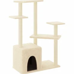 Maison Exclusive - Arbre à chat avec griffoirs en sisal crème 107,5 cm Sale