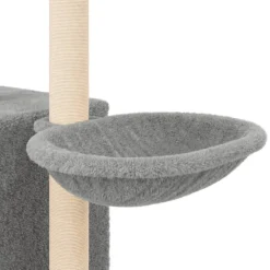 Maison Exclusive Arbres À Chat Et Jouets | - Arbre à chat avec griffoirs en sisal gris clair 145 cm