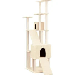 Maison Exclusive - Arbre à chat avec griffoirs en sisal crème 190 cm Best