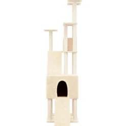 Maison Exclusive - Arbre à chat avec griffoirs en sisal crème 190 cm Best