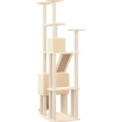 Maison Exclusive - Arbre à chat avec griffoirs en sisal crème 190 cm Best