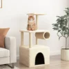 Maison Exclusive - Arbre à chat avec griffoirs en sisal crème 109,5 cm New