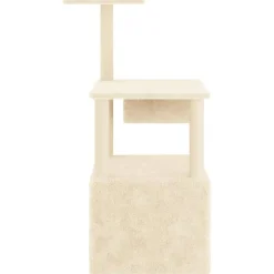 Maison Exclusive - Arbre à chat avec griffoirs en sisal crème 109,5 cm New