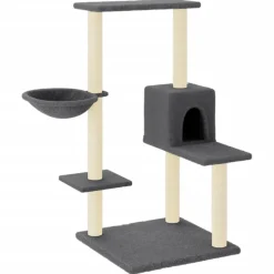 Maison Exclusive - Arbre à chat avec griffoirs en sisal gris foncé 95 cm Outlet