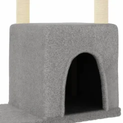 Maison Exclusive - Arbre à chat avec griffoirs en sisal gris clair 97,5 cm Outlet