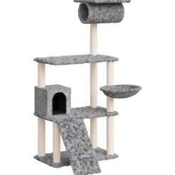 Maison Exclusive - Arbre à chat avec griffoirs en sisal gris clair 131 cm Sale