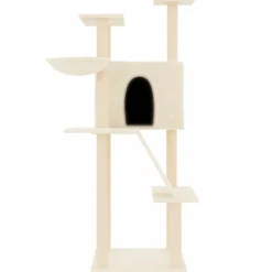 Maison Exclusive - Arbre à chat avec griffoirs en sisal crème 143 cm Online