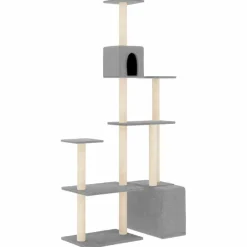 Maison Exclusive - Arbre à chat avec griffoirs en sisal gris clair 180 cm Sale
