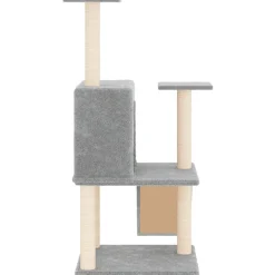 Maison Exclusive Arbres À Chat Et Jouets | - Arbre à chat avec griffoirs en sisal crème 153 cm