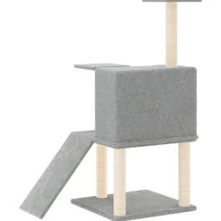 Maison Exclusive Arbres À Chat Et Jouets | - Arbre à chat avec griffoirs en sisal crème 153 cm