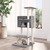 Maison Exclusive - Arbre à chat avec griffoirs en sisal gris clair 108,5 cm