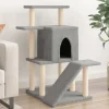 Maison Exclusive - Arbre à chat avec griffoirs en sisal gris clair 97 cm Discount