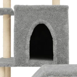 Maison Exclusive - Arbre à chat avec griffoirs en sisal gris clair 97 cm Discount