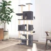 Maison Exclusive Arbres À Chat Et Jouets | - Arbre à chat avec griffoirs en sisal gris clair 119 cm