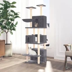 Maison Exclusive - Arbre à chat avec griffoirs en sisal gris foncé 180 cm Sale