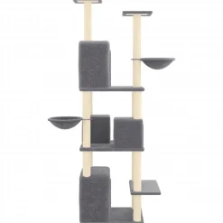 Maison Exclusive Arbres À Chat Et Jouets | - Arbre à chat avec griffoirs en sisal gris clair 119 cm