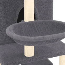 Maison Exclusive Arbres À Chat Et Jouets | - Arbre à chat avec griffoirs en sisal gris clair 119 cm