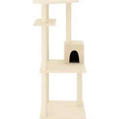 Maison Exclusive - Arbre à chat avec griffoirs en sisal crème 123 cm Outlet