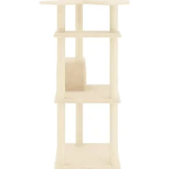 Maison Exclusive - Arbre à chat avec griffoirs en sisal crème 123 cm Outlet