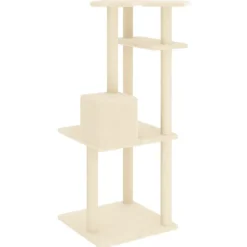 Maison Exclusive - Arbre à chat avec griffoirs en sisal crème 123 cm Outlet