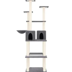 Maison Exclusive Arbres À Chat Et Jouets | - Arbre à chat avec griffoirs en sisal gris clair 154 cm