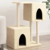 Maison Exclusive Arbres À Chat Et Jouets | - Arbre à chat avec griffoirs en sisal crème 82 cm