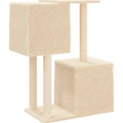 Maison Exclusive Arbres À Chat Et Jouets | - Arbre à chat avec griffoirs en sisal crème 82 cm