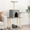 Maison Exclusive Arbres À Chat Et Jouets | - Arbre à chat avec griffoirs en sisal gris clair 122 cm