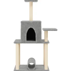 Maison Exclusive Arbres À Chat Et Jouets | - Arbre à chat avec griffoirs en sisal gris clair 122 cm
