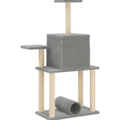 Maison Exclusive Arbres À Chat Et Jouets | - Arbre à chat avec griffoirs en sisal gris clair 122 cm