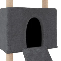 Maison Exclusive - Arbre à chat avec griffoirs en sisal gris foncé 153 cm New