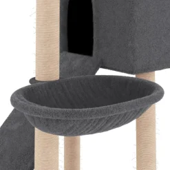 Maison Exclusive - Arbre à chat avec griffoirs en sisal gris foncé 153 cm New