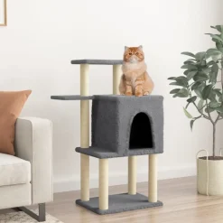 Maison Exclusive - Arbre à chat avec griffoirs en sisal gris foncé 97 cm Online