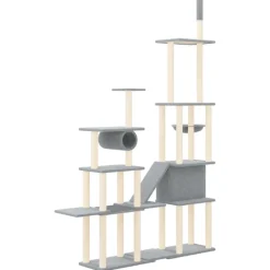Maison Exclusive Arbres À Chat Et Jouets | - Arbre à chat avec griffoirs en sisal crème 96,5 cm