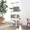 Maison Exclusive Arbres À Chat Et Jouets | - Arbre à chat avec griffoir en sisal gris foncé 59 cm