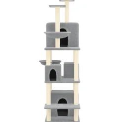 Maison Exclusive Arbres À Chat Et Jouets | - Arbre à chat avec griffoir en sisal gris foncé 59 cm
