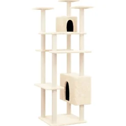 Maison Exclusive - Arbre à chat avec griffoirs en sisal crème 162 cm Clearance