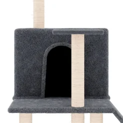 Maison Exclusive Arbres À Chat Et Jouets | - Arbre à chat avec griffoirs en sisal crème 166 cm
