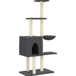 Maison Exclusive Arbres À Chat Et Jouets | - Arbre à chat avec griffoirs en sisal gris foncé 167 cm